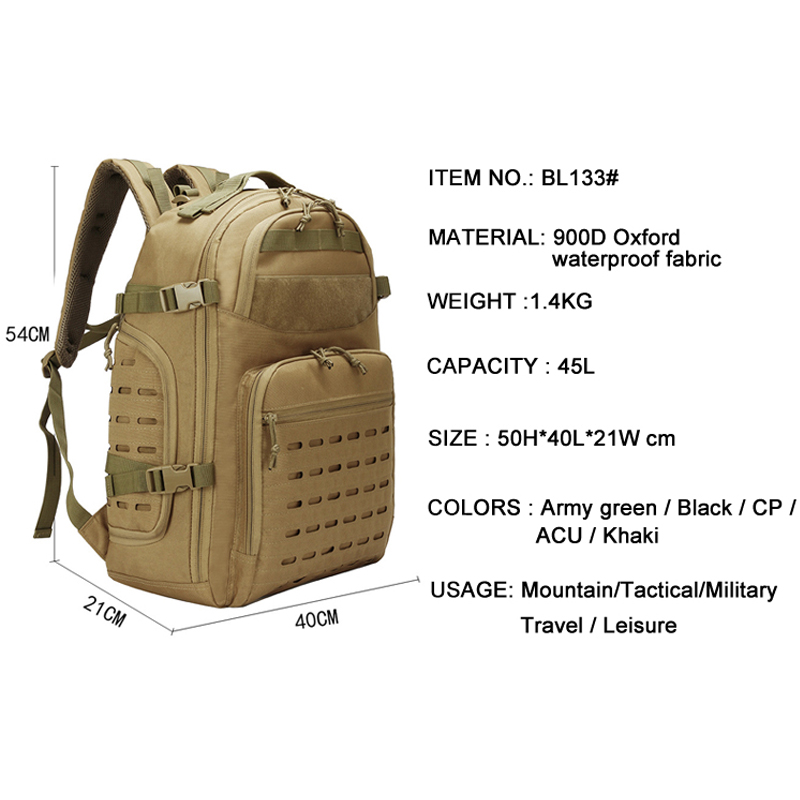 Военный тактический рюкзак molle Army Backbag Cycling 45L